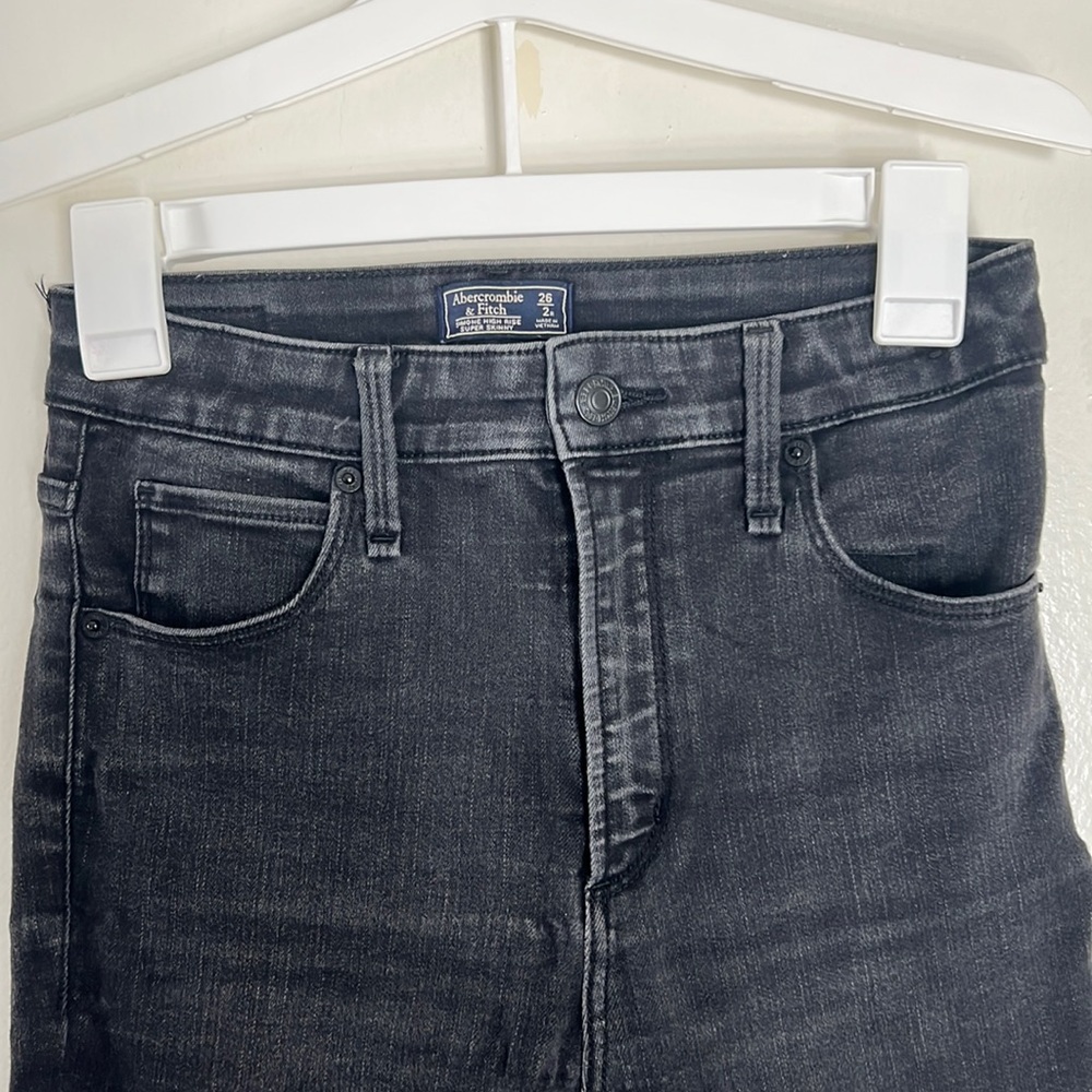 High rise super skinny jeans